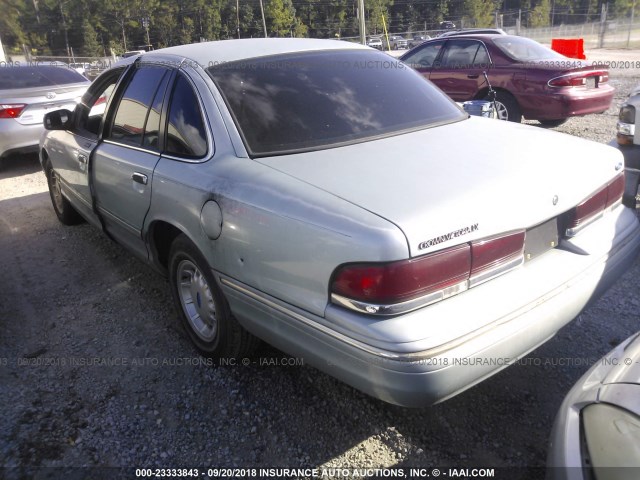 2FALP74W5TX114846 - 1996 FORD CROWN VICTORIA LX BLUE photo 3