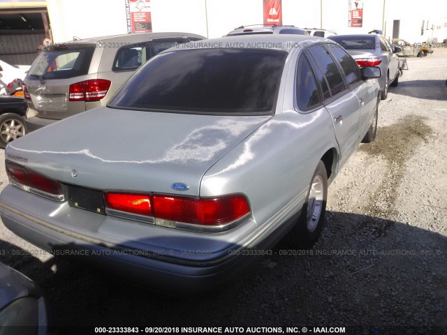 2FALP74W5TX114846 - 1996 FORD CROWN VICTORIA LX BLUE photo 4