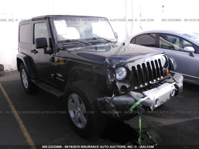 1J4FA541X9L777704 - 2009 JEEP WRANGLER SAHARA BLACK photo 1