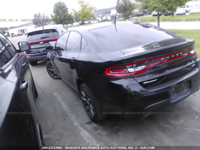 1C3CDFGBXGD823554 - 2016 DODGE DART GT SPORT BLACK photo 3