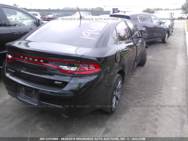 1C3CDFGBXGD823554 - 2016 DODGE DART GT SPORT BLACK photo 4