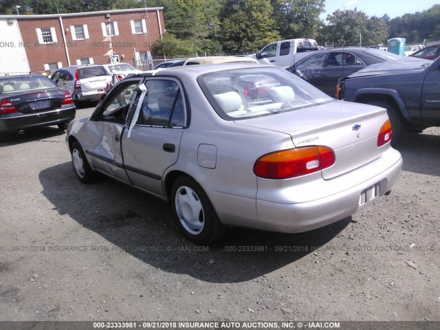 1Y1SK52822Z416385 - 2002 CHEVROLET GEO PRIZM LSI TAN photo 3