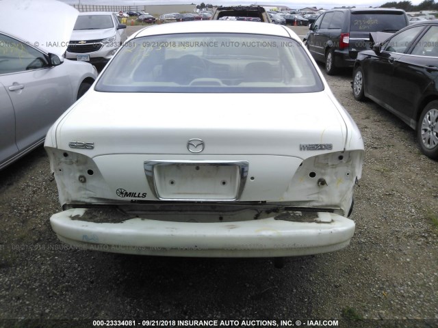 1YVGF22C925290402 - 2002 MAZDA 626 LX WHITE photo 6