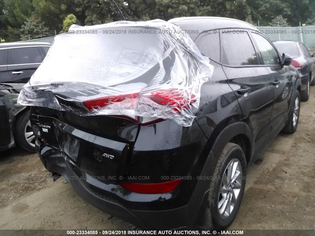 KM8J3CA4XGU129537 - 2016 HYUNDAI TUCSON LIMITED/SPORT AND ECO/SE BLACK photo 4