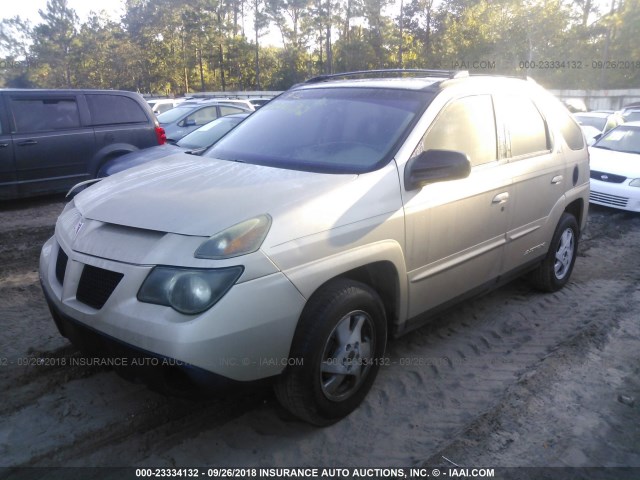 3G7DA03E52S605969 - 2002 PONTIAC AZTEK GOLD photo 2