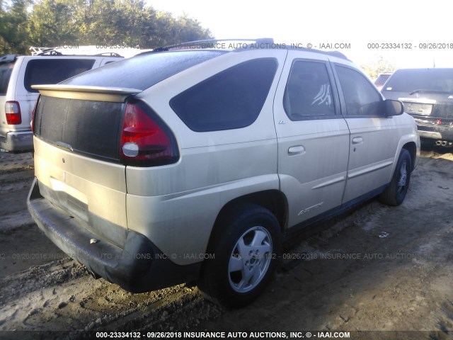 3G7DA03E52S605969 - 2002 PONTIAC AZTEK GOLD photo 4