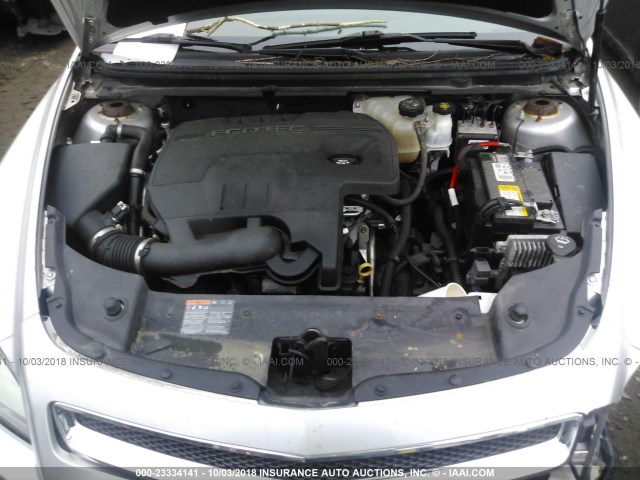 1G1ZC5E01CF299433 - 2012 CHEVROLET MALIBU 1LT SILVER photo 10