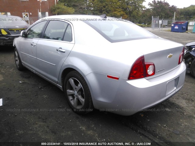 1G1ZC5E01CF299433 - 2012 CHEVROLET MALIBU 1LT SILVER photo 3