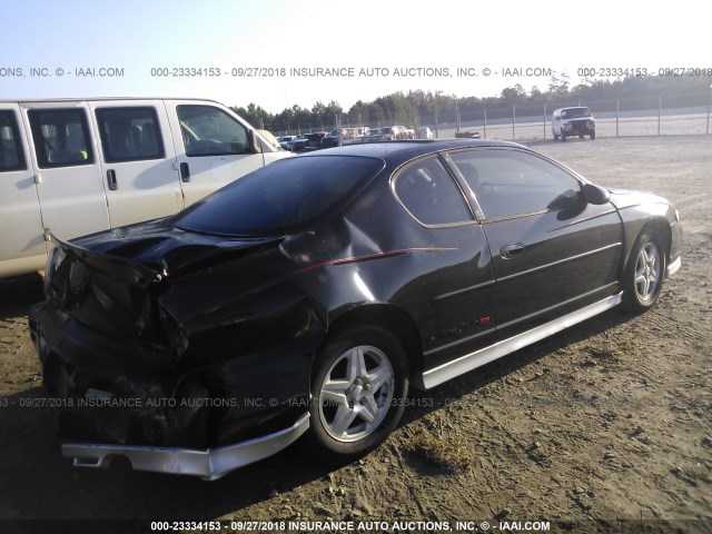 2G1WX15K129352284 - 2002 CHEVROLET MONTE CARLO SS შავი ფოტო 4