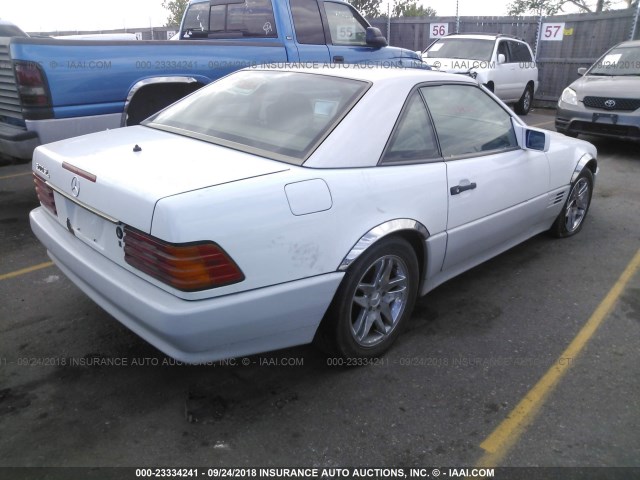 WDBFA66E1MF015699 - 1991 MERCEDES-BENZ 500 SL WHITE photo 4