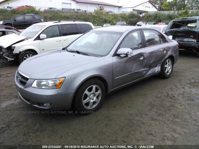 KMHEU46C16A128006 - 2006 HYUNDAI SONATA GLS/LX GRAY photo 2