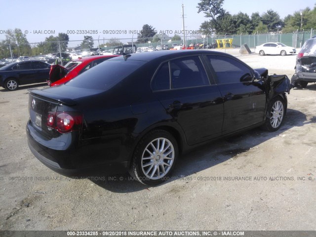 3VWRJ71K68M186209 - 2008 VOLKSWAGEN JETTA WOLFSBURG 黑色 照片 4