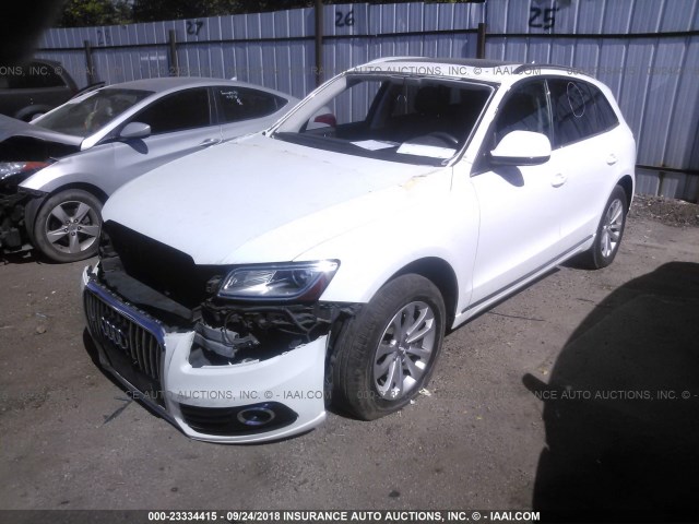 WA1LFAFP1DA021262 - 2013 AUDI Q5 PREMIUM PLUS WHITE photo 2