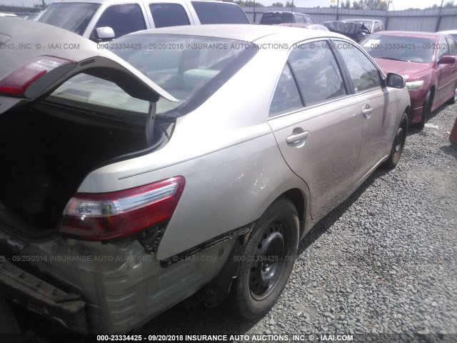 4T1BE46K18U206843 - 2008 TOYOTA CAMRY CE/LE/XLE/SE GOLD photo 4