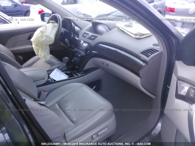 2HNYD2H6XBH520761 - 2011 ACURA MDX TECHNOLOGY GRAY photo 5
