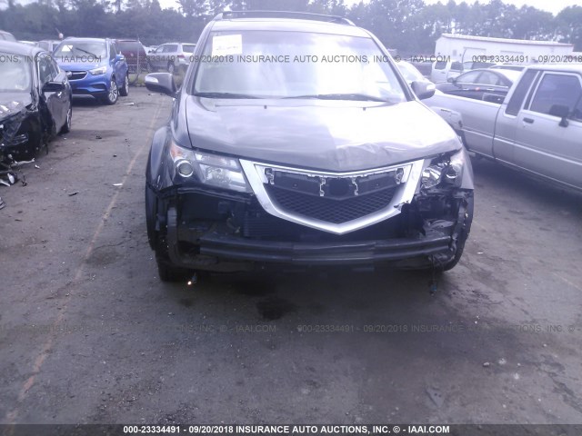 2HNYD2H6XBH520761 - 2011 ACURA MDX TECHNOLOGY GRAY photo 6