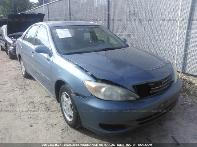 4T1BF32KX2U527140 - 2002 TOYOTA CAMRY LE/XLE/SE Көк фото 1