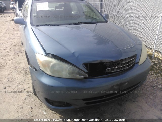 4T1BF32KX2U527140 - 2002 TOYOTA CAMRY LE/XLE/SE Көк фото 6