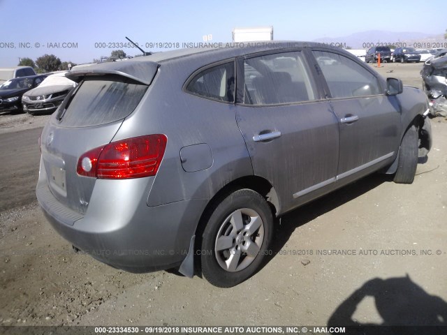 JN8AS5MV2BW683048 - 2011 NISSAN ROGUE S/SV/KROM GRAY photo 4