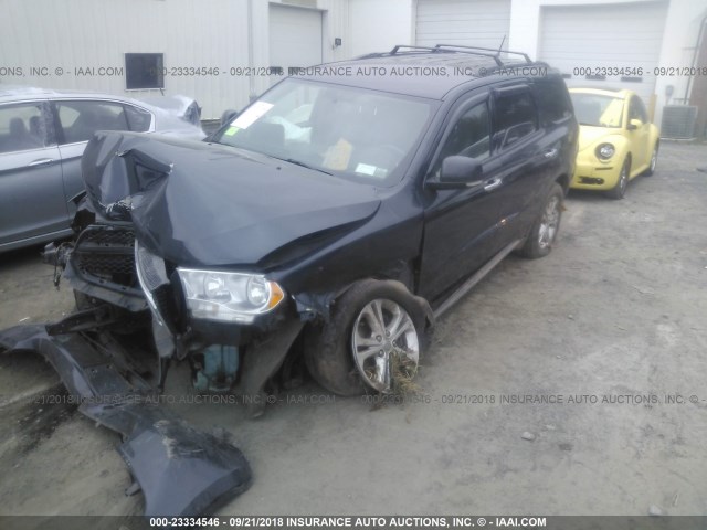 1C4RDJDG8DC700815 - 2013 DODGE DURANGO CREW GRAY photo 2