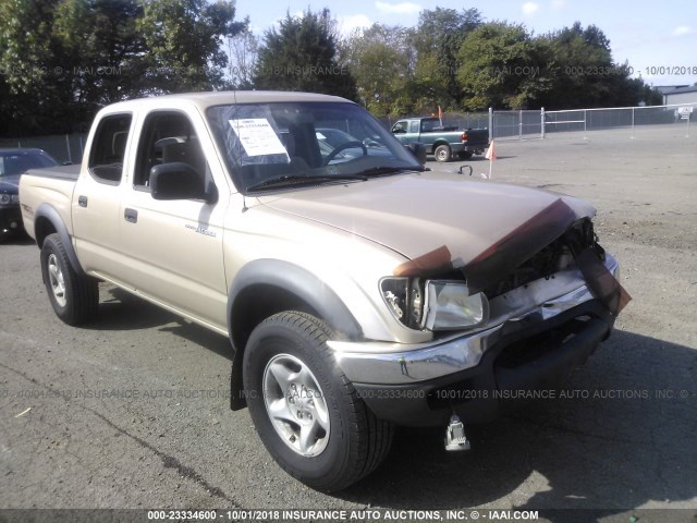 5TEHN72N74Z309606 - 2004 TOYOTA TACOMA DOUBLE CAB 金色 照片 1