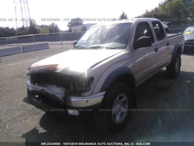 5TEHN72N74Z309606 - 2004 TOYOTA TACOMA DOUBLE CAB 金色 照片 2