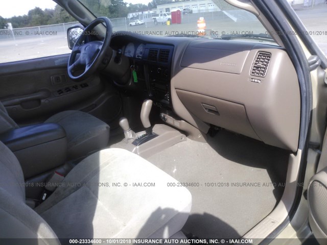 5TEHN72N74Z309606 - 2004 TOYOTA TACOMA DOUBLE CAB 金色 照片 5