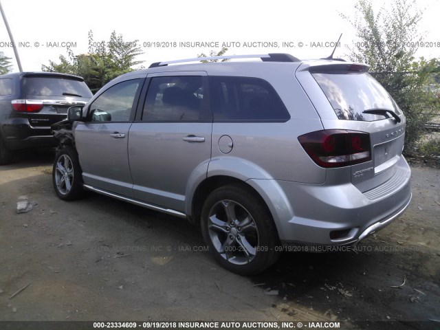 3C4PDDGGXGT227206 - 2016 DODGE JOURNEY CROSSROAD SILVER photo 3