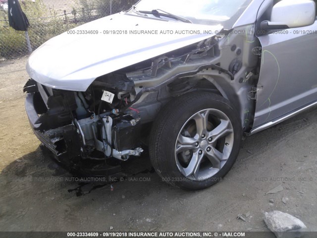 3C4PDDGGXGT227206 - 2016 DODGE JOURNEY CROSSROAD SILVER photo 6