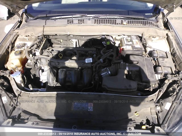 3FA6P0G77FR183484 - 2015 FORD FUSION S GOLD photo 10