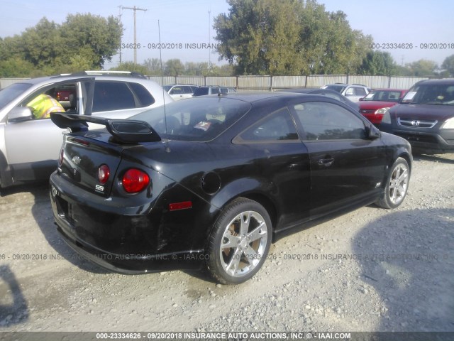 1G1AP14P467752094 - 2006 CHEVROLET COBALT SS SUPERCHARGED BLACK photo 4