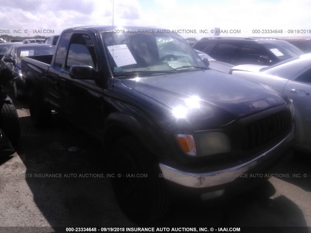 5TESN92N04Z398016 - 2004 TOYOTA TACOMA XTRACAB PRERUNNER შავი ფოტო 1