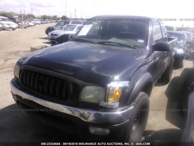 5TESN92N04Z398016 - 2004 TOYOTA TACOMA XTRACAB PRERUNNER შავი ფოტო 2