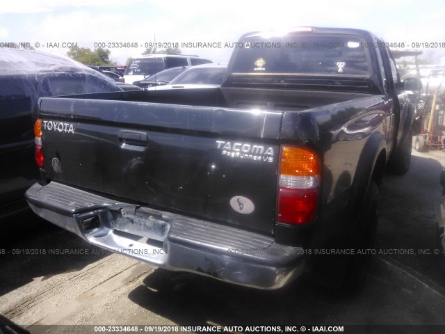 5TESN92N04Z398016 - 2004 TOYOTA TACOMA XTRACAB PRERUNNER შავი ფოტო 4