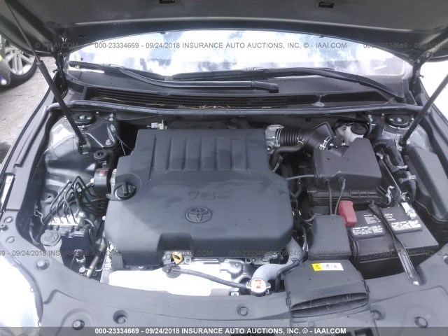 4T1BK1EB6JU284176 - 2018 TOYOTA AVALON XLE PLUS/PREMIUM/TOUR/LTD GRAY photo 10