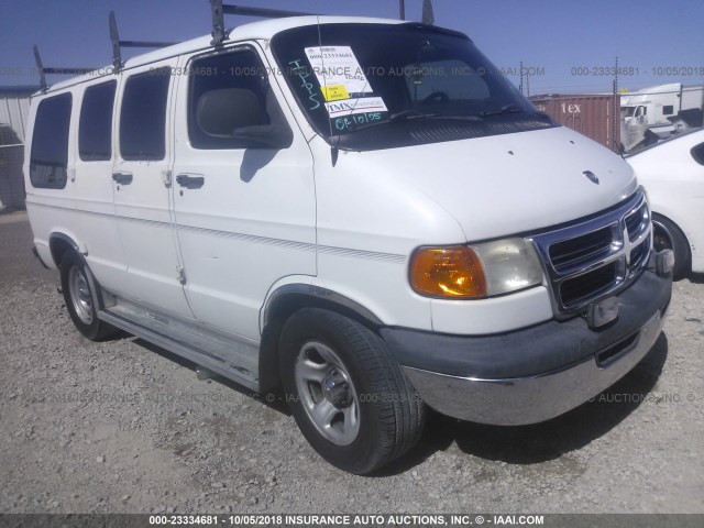 2B6HB11XX1K542290 - 2001 DODGE RAM VAN B1500 WHITE photo 1