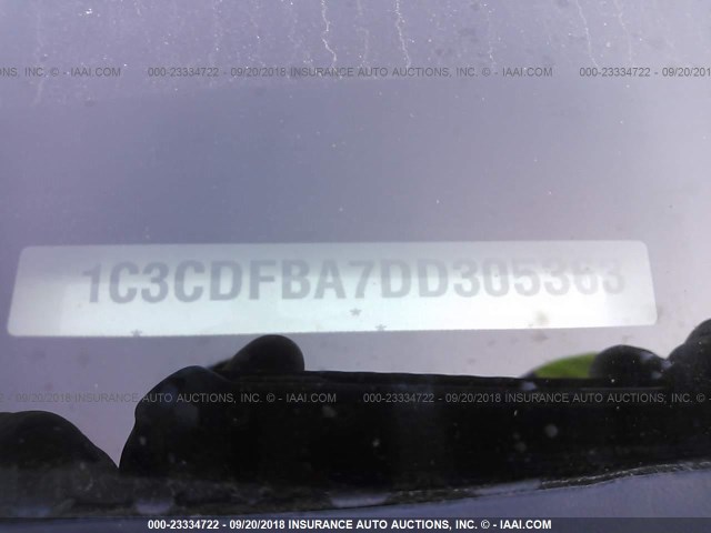 1C3CDFBA7DD305363 - 2013 DODGE DART SXT BLACK photo 9