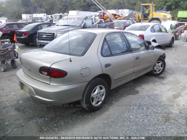 1G1JC524917390848 - 2001 CHEVROLET CAVALIER CNG Champagne photo 4