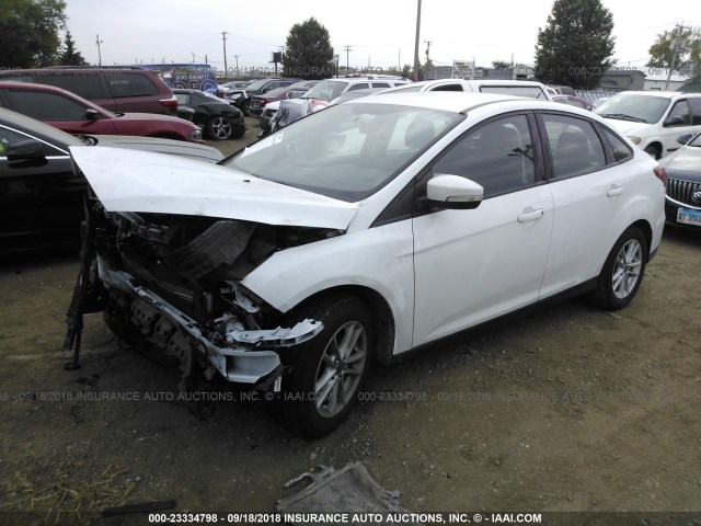 1FADP3F24FL373031 - 2015 FORD FOCUS SE WHITE photo 2