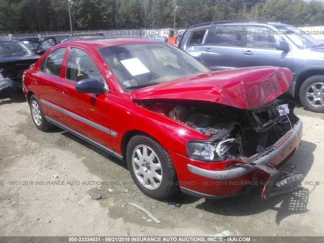 YV1RS61R222143759 - 2002 VOLVO S60 Червоний фото 1