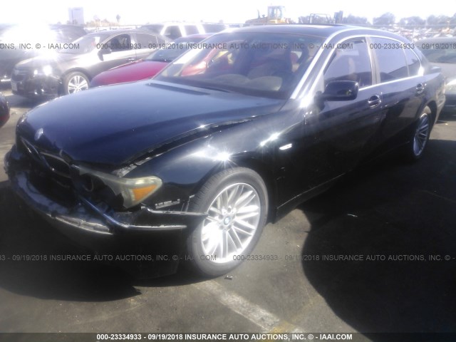 WBAGN63484DS50910 - 2004 BMW 745 LI Negro foto 2