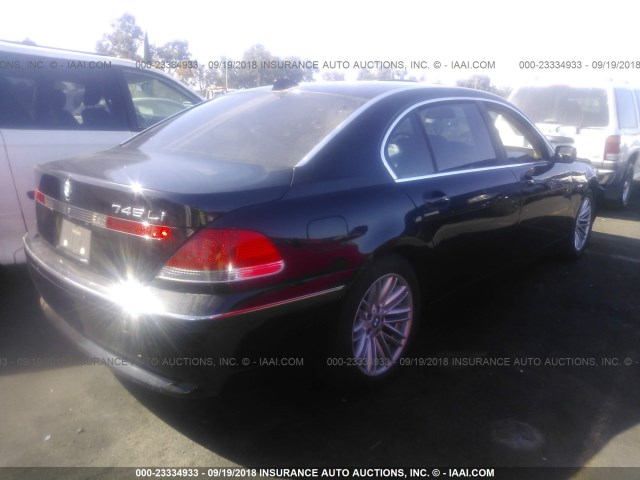 WBAGN63484DS50910 - 2004 BMW 745 LI Negro foto 4