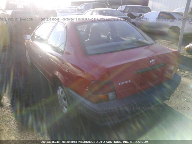 JT2AC52L8V0201662 - 1997 TOYOTA TERCEL CE RED photo 3