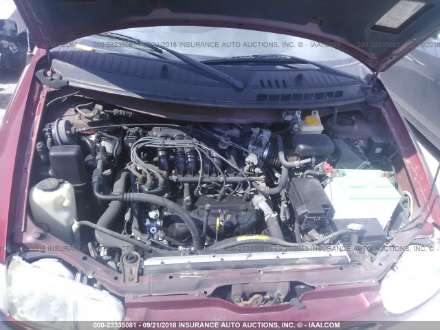 4N2XN11TXXD820357 - 1999 NISSAN QUEST SE/GLE/GXE RED photo 10