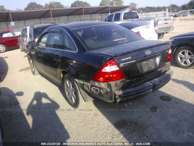 1FAFP24116G145655 - 2006 FORD FIVE HUNDRED SEL BLACK photo 3