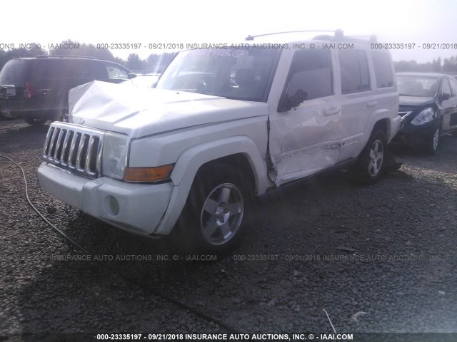 1J4RH4GT4AC114066 - 2010 JEEP COMMANDER SPORT WHITE photo 2