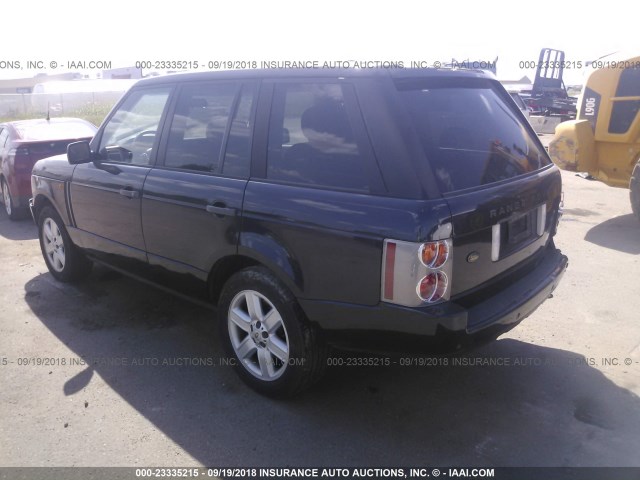 SALME11484A142941 - 2004 LAND ROVER RANGE ROVER HSE Dark Blue photo 3