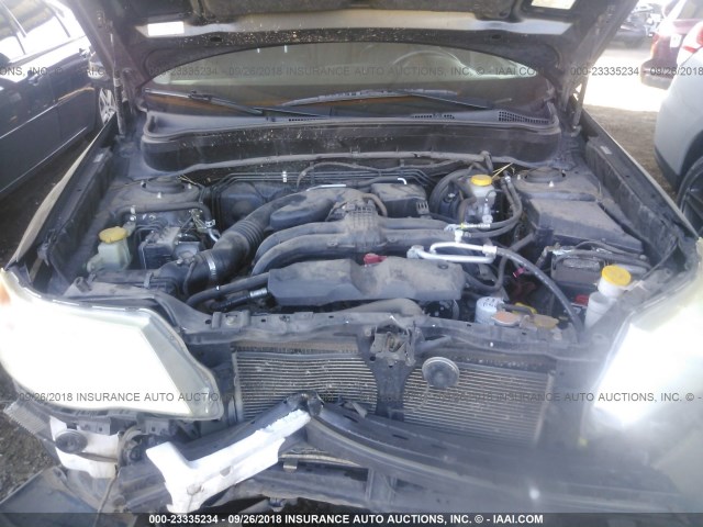 JF2SHAGC9BH704193 - 2011 SUBARU FORESTER TOURING 黑色 照片 10