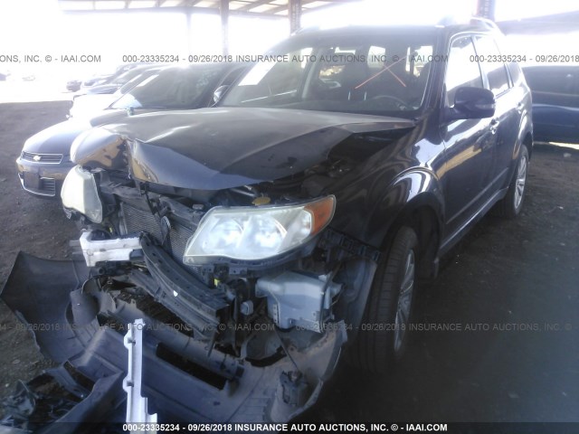 JF2SHAGC9BH704193 - 2011 SUBARU FORESTER TOURING 黑色 照片 2