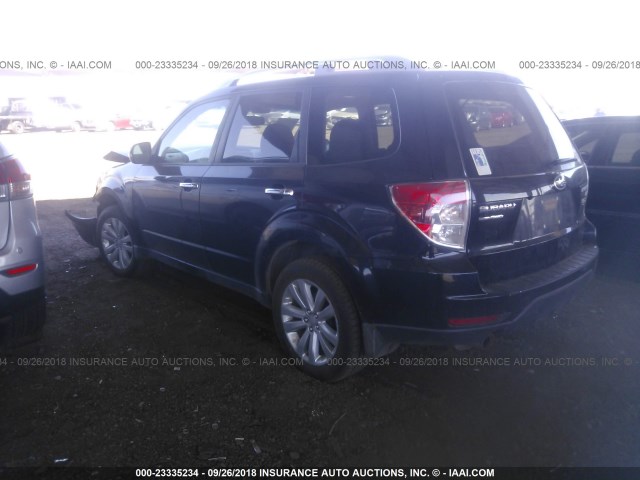 JF2SHAGC9BH704193 - 2011 SUBARU FORESTER TOURING 黑色 照片 3